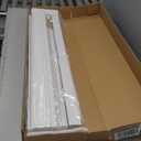 SEEYE 2 Inch Faux Wood Blinds for Indoor Windows with Crown Valance, Cordless Room Darkening Window Blind, 29" W x 60" H, Horizontal Wooden Shades for Bedroom, Kitchen, Office, Doors, White