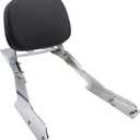 YHMOTO Sissybar Backrest with Luggage Rack Fits for Honda All New VTX 1300C 1800F/C 2005-2009 (Chrome)