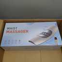 Lower Back Massager with Heat, Back Stretcher for Lower Back Pain Relief and Decompression, Spine-Smoothing Quadruple Fusion Back Massager, Lumbar Traction Device with Rocking Stretch & Height Adjust (Beige)