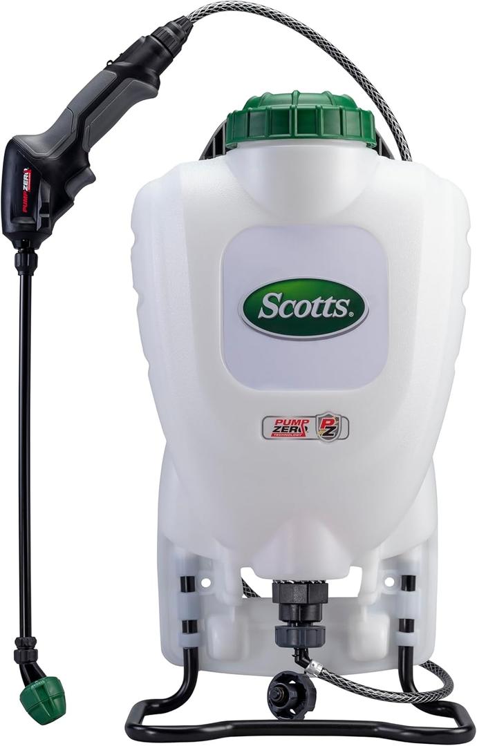 Scotts 2 Gallon Lithium-Ion Power Wand Backpack Sprayer for Sprayer for Watering, Fertilizing and Controlling Weeds in Lawn, Garden, Yard