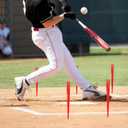 9.3in Baseball Base Plugs with Extended Tassel Heavy Duty Base Plugs for Baseball Field Base Plugs Easy View Baseball Base Anchors for Yard Tear Resistant - 6 Pack (yellow)