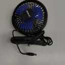 BESKAR USB Clip on Fan, Portable Small Fan with Cord Powered, 3 Speeds Strong Airflow, with Sturdy Clamp, Quiet Personal Desk Fan (Black)