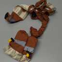 Anti-Dirt Pants for Small Dogs, Waterproof Dog Pants Dust Free Full-Leg Protective Dog Suspender Rain Boots Leggings Anti-Slip Paw Protector Shoes for 6-11lbs Pets Outdoor Hiking Walking (Striped)