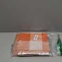 decorUhome Summer Buffalo Plaid Check Throw Pillow Covers 18x18 Set of 2 Outdoor Linen Decorative Farmhouse Gingham Pillow Covers with Stitched Edge for Bed Couch Sofa, Orange and White