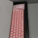 RedThunder 60% Gaming Keyboard and Mouse Combo, Ultra-Compact 61 Keys RGB Backlit Mini Keyboard, Lightweight 7200 DPI Honeycomb Optical Mouse, RGB Wired Gaming Set for PC MAC PS5 Xbox Gamer(Pink)