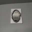 Ceramic Jewelry Tray with Cloud Design - Decorative Catch All Dish for Rings, Keys, and Perfume | Versatile Organizer for Dresser, Nightstand, or Entryway Table - Aesthetic Room Decor (Silver)