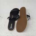 Women's Flat Sandals Fashionable Square Open Toe Adjustable Buckle Slippers Summer Size 10