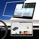 Yeapop Bling Bling Rhinstones 15.4" Screen Protector for Model 3 (2024–Feb 2026, all trims), Model Y (Mar 2025–Dec 2025, all trims) and Model 3 (2024+, Standard)