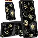 for Samsung Galaxy A13 5G Wallet Case with Card Holder Slot Flip Cover Hybrid Dual Layer Heavy Duty Shockproof Hidden ID Cash Credit Wallet Case for Samsung A13 5G, Sun Moon Star