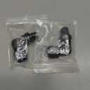 6AN Female to 1/4-18 NPT Pipe Swivel 90 Degree Adapter Fitting Black Aluminum, Pack of 2