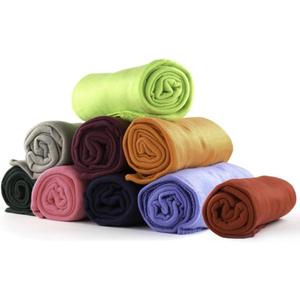 12 Pack Fleece Throw Blankets 50 x 60 Inch Warm Soft Flannel Bedding for Charity Events Shelters and Hotels Lightweight Portable Travel Wraps for Airplane Camping and Home - Red