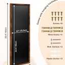 Magnetic Chalkboard for Wall, Long Chalk Board,11.8" x 35.4", Walnut Brown | Wall Hanging Menu for Restaurant, Food Truck, Kitchen, Chalk Board for Kitchen, Bar & Home Decor