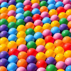 Clear Ball Pit Balls - Crush Proof Plastic Toy Balls for Boys and Girls (100 PACK, rainbow type)