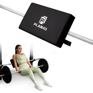 Hip Thrust Back Pad for Squat Rack & Olympic Barbell Bar, Bench Press Back Support, Versatile Space-Saving Workout Tilt-pad for Hip Thrust, Split Squat, Plank, Elevated Push-ups Glute Bridge (20x10x3 Inch)