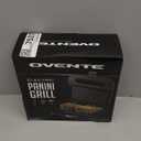 OVENTE Electric Panini Press Grill with Nonstick Plates, LED Indicator Lights, Thermostat Control, Cool Touch Handle, Compact Sandwich Maker Perfect for Cooking Breakfast, Snacks & More, Black GP0401B