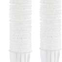 Disposable Paper Coffee Filters K Cup Paper Filters Compatible with Keurig Single Brewer Reusable Cups,K-Cup Coffee Pods,for Most Keurig Single Serve Filter Brands Coffee Pods (White 100 Count, Large)
