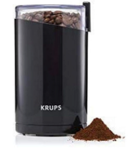 KRUPS 1500813248 203 Electric Spice and Coffee Grinder with Stainless Steel Blades AND KM202850 Simply Brew Compact Filter Drip Coffee Maker