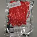 100 Pcs Christmas Ornament Ribbon Hangers, Thin Hand Tied Ornament Ribbon Loops (Red)