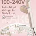 Steamer for Clothes, 1000W Portable Garment Steamer Travel Size, 100-240V Dual Voltage, 120ml Tank Handheld Steam & Iron 2 in 1, for Home, Business, Global & Europe Traveling, Rose Gold