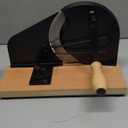 Upgraded Manual Bread Slicer for Homemade Sourdough Bread Adjustable Thickness& Evenly Slicing, Metal Guide, Hand Crank Bread Slicer with Scale Line & Suction Base,Sharp Stainless Steel Blade (Black)