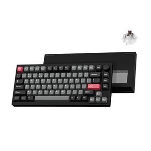 LEMOKEY P1 Pro Wireless Custom Mechanical Keyboard, Full Aluminum 2.4 GHz Bluetooth RGB Backlit 75% Layout with Hot-swappable KEYCHRON Super Brown Switch Compatible with Mac Windows Linux