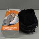 Sunany Travel Pillow, Inflatable Neck Pillow Used for Airplanes/Cars/Buses/Trains/Office Napping with Eye Mask/Earplugs (Balck) (Medium, Black)