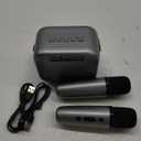 Verkstar Karaoke Machine for Kids, Mini Portable Bluetooth Karaoke Speaker with 2 Wireless Microphones and Dynamic LED Lights for Kids Adults,Gifts Toys for Girls Boys