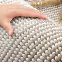 Bathroom Rugs and Mats Sets, 2 Piece Thick Absorbent Chenille Bath Mat Rug Set Non Slip, Soft Shaggy Bath Room Floor Mats for Bathroom, Machine Washable (Light Taupe, 20" x 32" Plus 16" x 24")