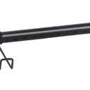 Adjustable Over-The-Door Garland Hanger, Heavy Duty Wreath Hanger for Front Door, No Nails or Screws Damage-Free, Fits Standard Door Frame Depths 34-42 Inch, Black