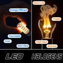 Ziomitus Dimmable E12 C7 Candelabra Led Light Bulbs 4W, Kx-2000 25W-40 Watt Halogen Equivalent, 3000k Warm White T6 Small Base 120V E12 Led Bulbs for Ceiling Fan Light Salt Lamp,450 lm(5Pack)