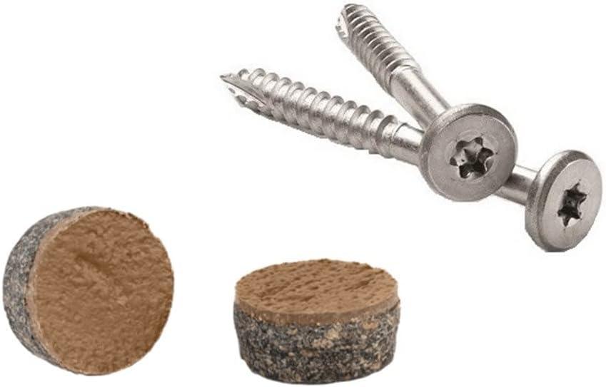 Pro Plug System for Fascia Plug & Screw Kit - Trex Beach Dune Fascia Plugs & Stainless Steel Screws- 9 x 1-7/8" T-20 Star Dr- 100 Pieces