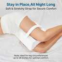 UJPFEO Knee Pillow for Side Sleepers, Leg Pillow for Sciatica, Back, HIPS, Knees, Joints Pain Relief,Pillows for Between Legs While Sleeping Spine Alignment Support & Relieves Pressure,Pure White