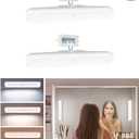 EZVALO 2 Pack Wireless Makeup Light, Rechargeable Vanity Lights for Mirror with 3 Color Modes, Stepless Dimming, Touch Control & Adjustable Angle, Cordless Bathroom Mirror Light, Gift for Women