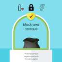 Teivio Trash Bags, 8 Gallon, 330 Count, Black, for Bathroom, Office, Industrial, Commercial, Janitorial, Municipal, Recycling