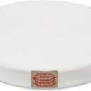 Shinnwa Round Chair Cushion, Dual-Layer Memory Foam Seat Pad, Soft Lumbar Support Pillow for Chairs, White, 16"x16"x2"