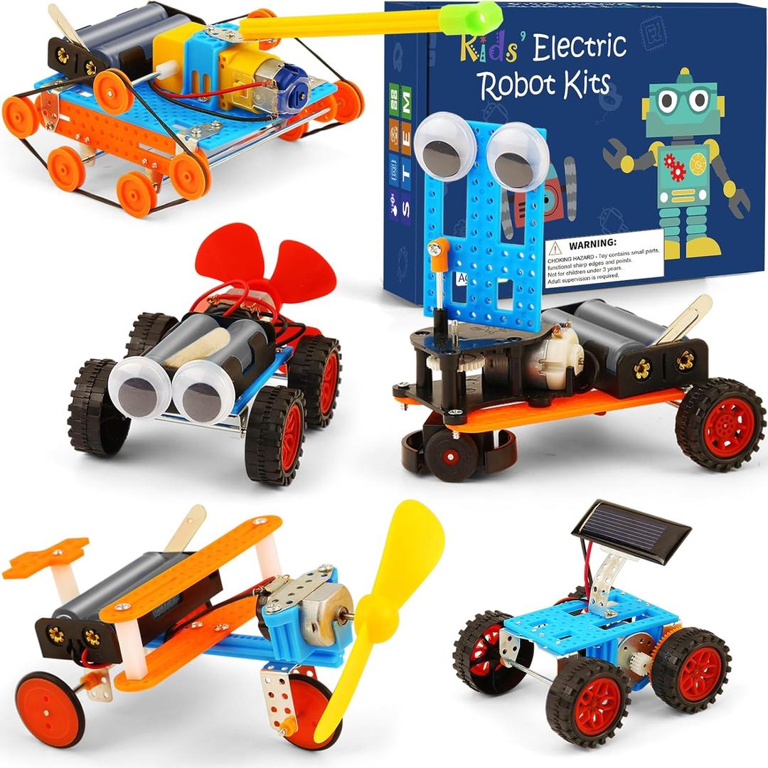 STEM Science Kits for Kids 8-12, Robotics Robot Building Car Kit STEM Toys for Boys Robots Craft 8-10, Science Activities Experiment Engineering Project Electronics 8 10 12 14 Year Old Boy Gifts