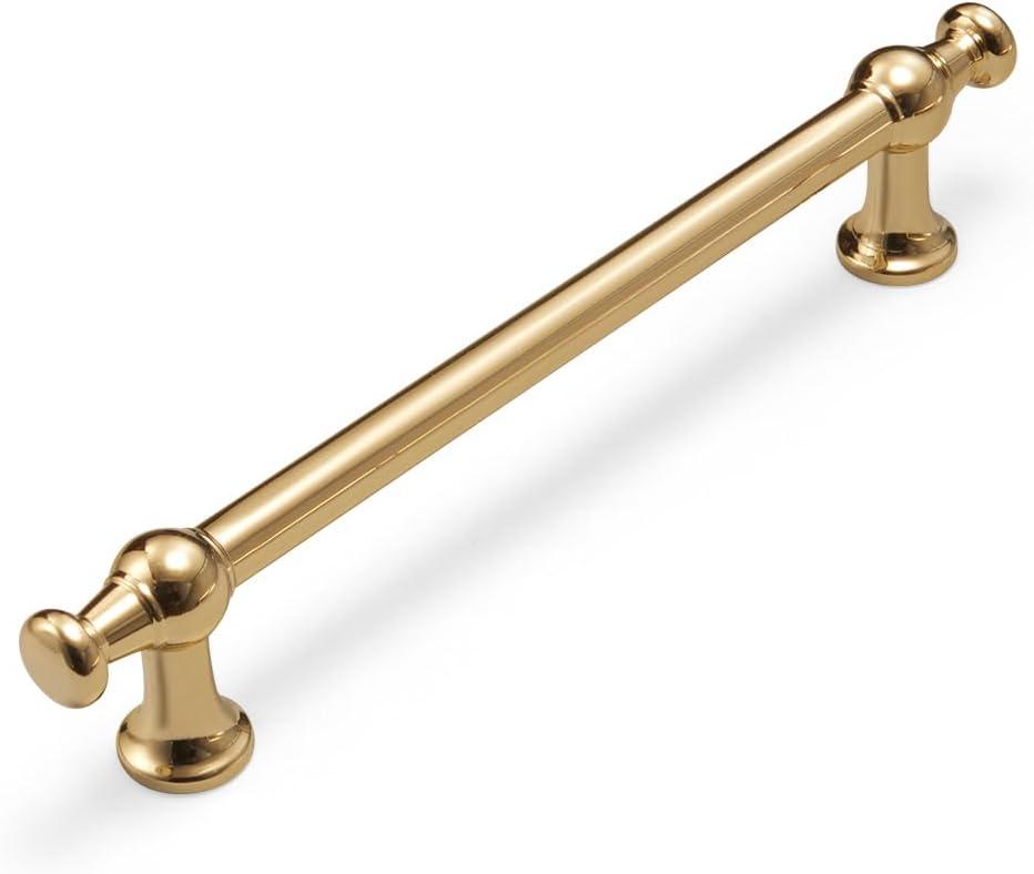 10 Pack 3.8(96mm) inch Cabinet Handles Gold Drawer Pulls Cabinet Pulls Kitchen Cabinet Handles Cabinet Hardware for Bedroom Bathroom Office Furnitur Dresser Drawer Pulls