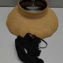 Women's Sun Visor Hats Wide Brim Straw Beach Hat Ponytail Hats for Women Foldable Floppy (1pack-khaki-coolingsleeves)