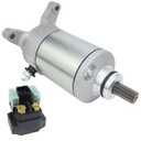 Starter & Relay for Suzuki Ozark 250 LT-F250 2002-2014| QuadSport LT-Z250 2004-2009, 31100-02C10 18808, Ozark 250 Starter QuadSport