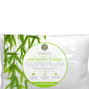 Bamboo Memory Foam Cluster Pillow King 20x36