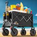 Varronobe Pulling Cart For Outside Foldable Wagon Cart