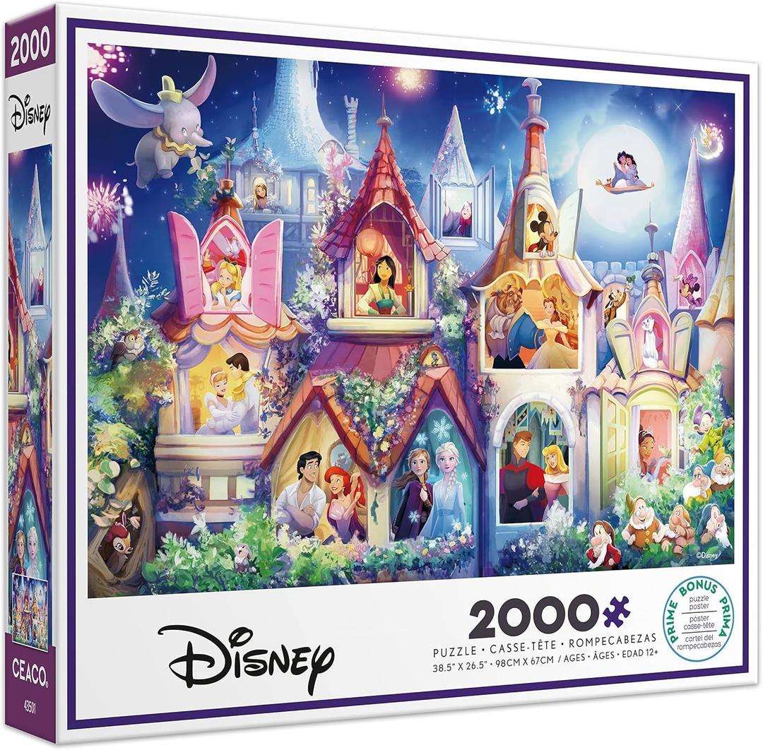 Ceaco - Disney - Princess Castle - 2000 Piece Jigsaw Puzzle Ceaco - Disney - Princess Castle - 2000 Piece Jigsaw Puzzle