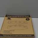 Set of 2 Shower Caddy Bathroom Shelves - Vdomus No-Drill Shower Organizer - Floating Adhesive Acrylic Storage for Tile Walls - Sleek and Durable Bathroom Organizers and Storage (25.4 cm x 40.64 cm x 12.7 cm)