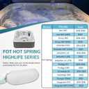 Sunluway 2-Pack 77228 Spas Replacement Pillow for Hot Spring Highlife Series 2014-Current Cool Gray Hot Tub Head Rest Pillows for Watkins Replacement 1411501