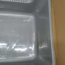 Extra Large Cat Litter Box High-Sided Plastic Litter Box for Large Cats, Jumbo Open Kitty Litter Tray Gray