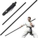 4ft & 6ft Collapsible Bo Staff  Foam-Padded Martial Arts Training Staff for Safe Practice, Portable Design with Carry Bag