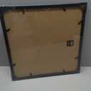 Black picture Lacopgr 5x7 Photo Collage Frame 4 Openings Wooden, Multi Picture Frame Collage 14x14 Gallery Wall Decor, Black Frame with White Mat, Wood