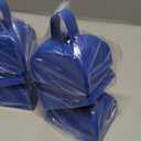 BLUE PANDA 3-Inch Cowbells with Handle - Stadium Cheering & Cow Bells for Sporting Events - Metal Noise Makers for Meetings - Football Noise Makers - Blue Cowbells - Pack of 12