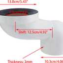 Shift 12.5cm Full Flush Offset Toilet Flange, Hose Connector Change Place Extension for Drain Pipe Connection