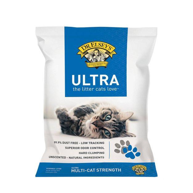 Dr. Elsey\'s Ultra Unscented Clumping Clay Cat Litter, 40-lb bag